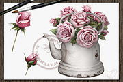 Vintage Roses Illustration, a Decorative Illustration by DioFlow (Thumbnail 4 of 5)