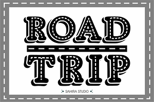 Road Trip - Playful Travel Font
