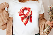 Watercolor Christmas Clothes Clipart, an Illustration by Canvas Craft (Thumbnail 7 of 8)