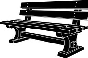 Park Bench Silhouette Vector Bundle, an Illustration by Designs_River (Thumbnail 7 of 16)