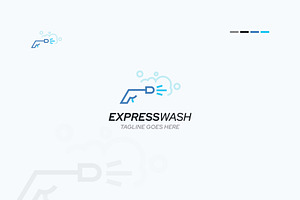 Washing Logo Design Template