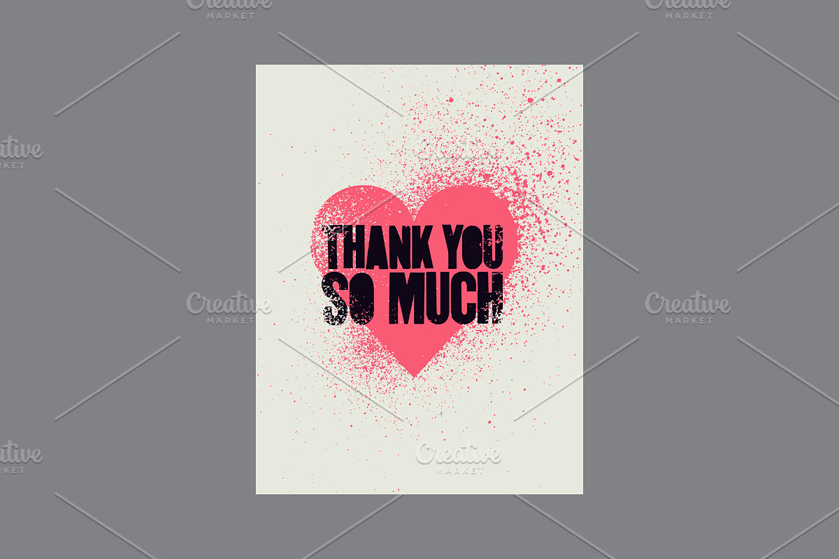 Thank You grunge vector cards set., a Background Graphic by PoPaShop (Photo 3 of 9)