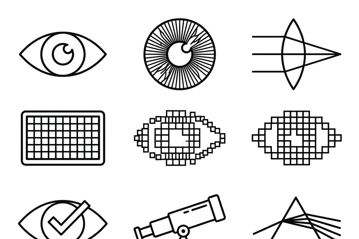 Bundles Set Optical Store Icons, an Outline Icon by adenpinkstore (Photo 33 of 44)