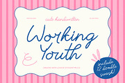 Working Youth Cute Handwritten, a Script Font by stylishtype.co (Thumbnail 1 of 10)