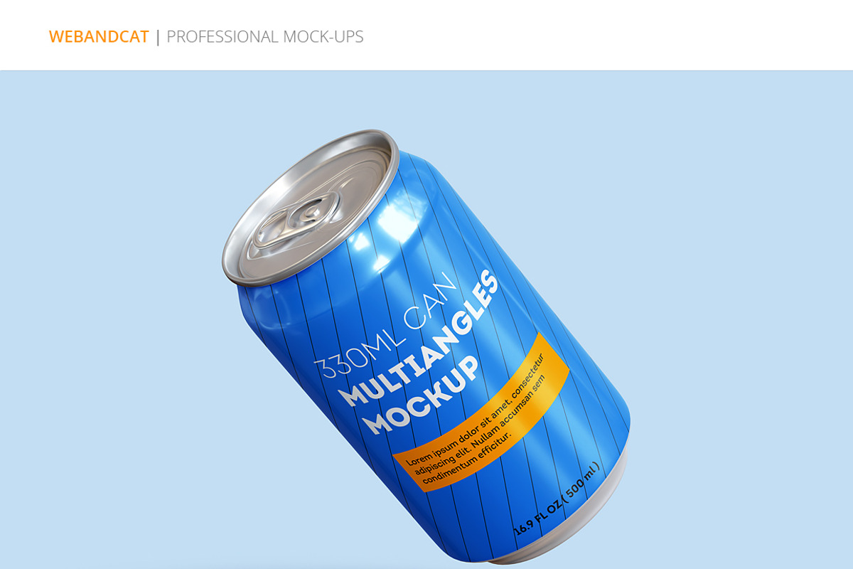 Can Mock-up, a Packaging Mockup by WebAndCat (Photo 4 of 9)