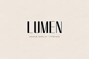 LUMEN - Display / Headline Typeface, a Font by Designova® (Thumbnail 1 of 6)