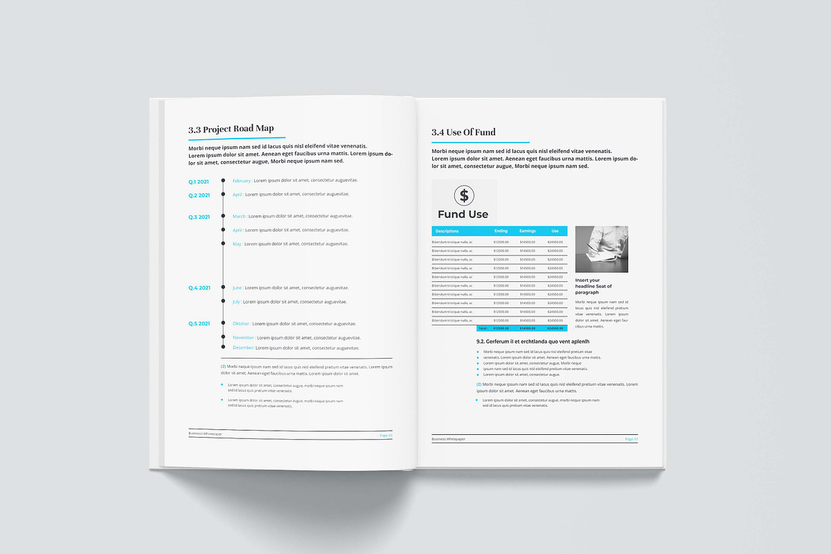 White Paper | Canva, Word, & Indd, a Brochure Template by obayes (Photo 17 of 30)