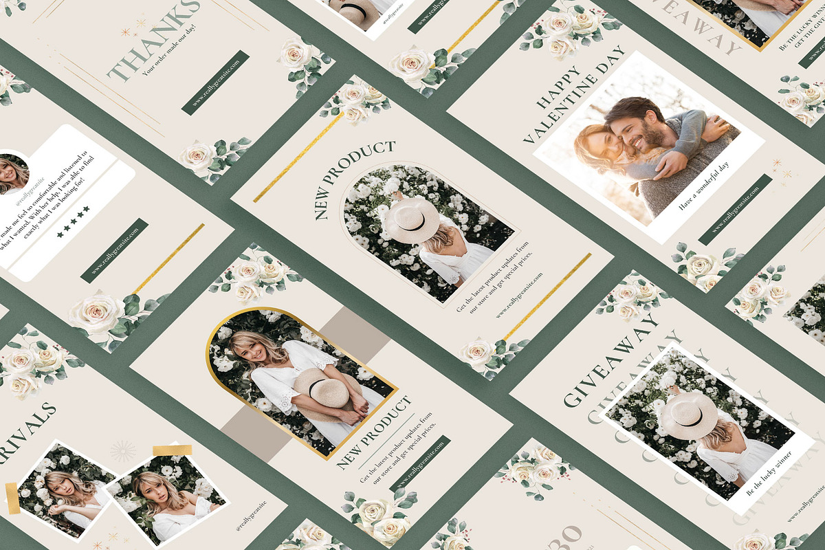 Bridal Boutique Instagram Kit CANVA, a Social Media Template by Baliniz (Photo 4 of 10)