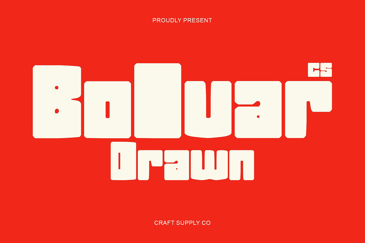 CS Bolvar Drawn, a Sans Serif Font by Craft Supply Co. (Photo 1 of 8)