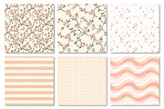 Peach Blossom Floral Digital Paper, a Texture Graphic by Dream Creation (Thumbnail 4 of 6)