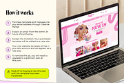 Wix Pink Website Template, a Wix Template by Template Twist Shop (Thumbnail 4 of 10)