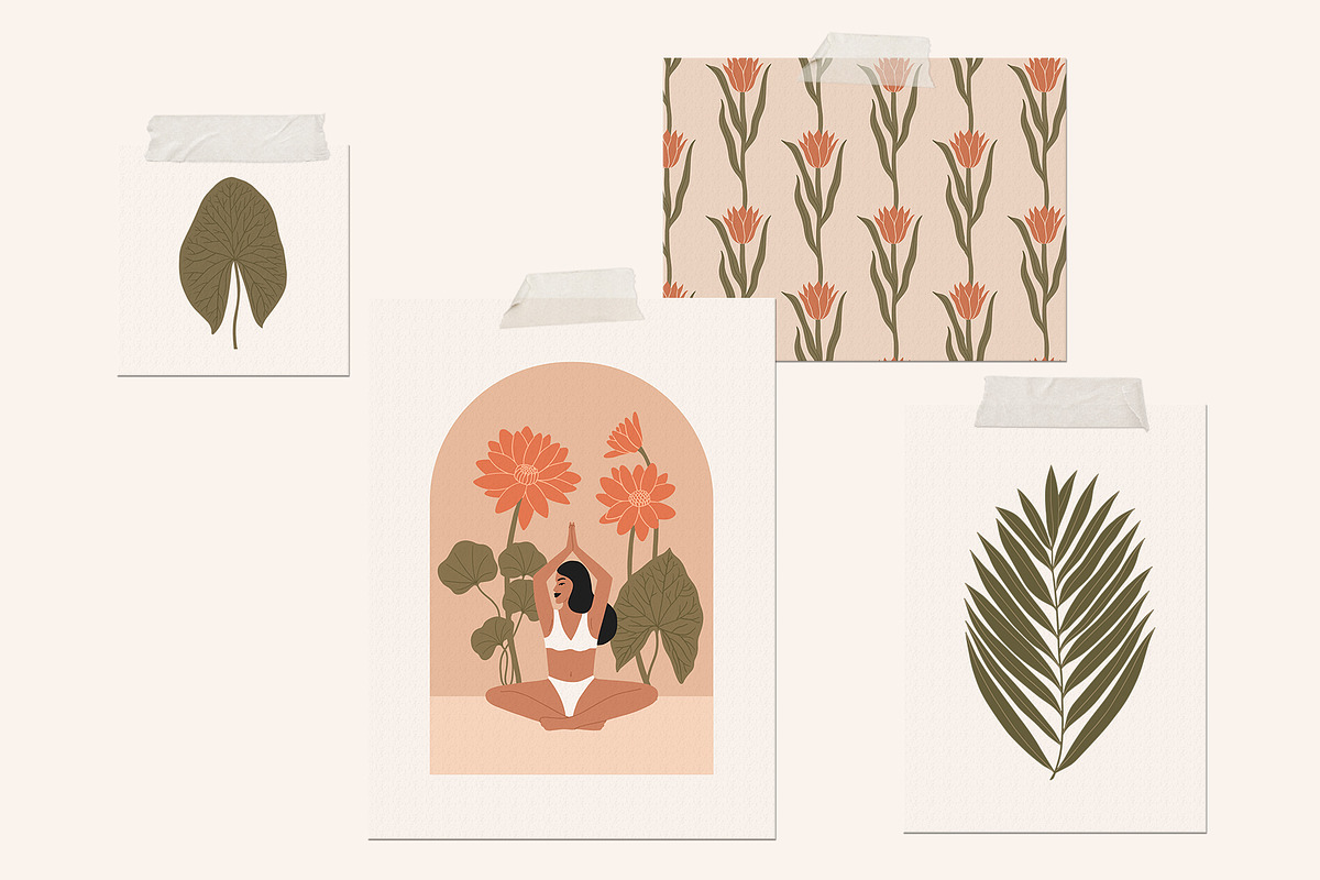 Summer Nightfall Illustrations Set, a Decorative Illustration by Katerina Osa (Photo 4 of 12)