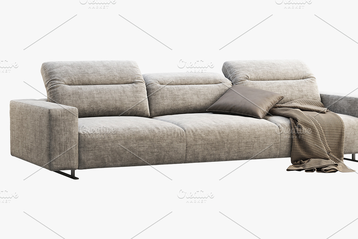 BoConcept Hampton 3-seater sofa, a Furniture 3D Model by 3dmitruk (Photo 3 of 11)