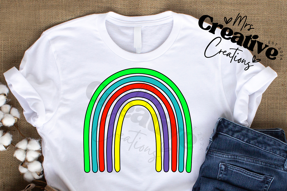 Colorful Rainbows Clipart Bundle, a Graphic by Mrs. Creative Creations (Photo 2 of 5)