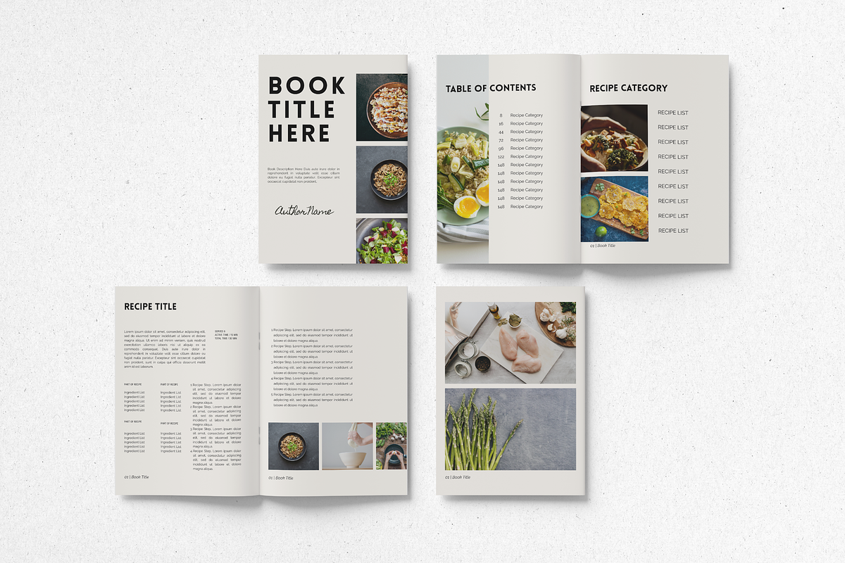STEEP | Recipe Book Canva Template preview 4