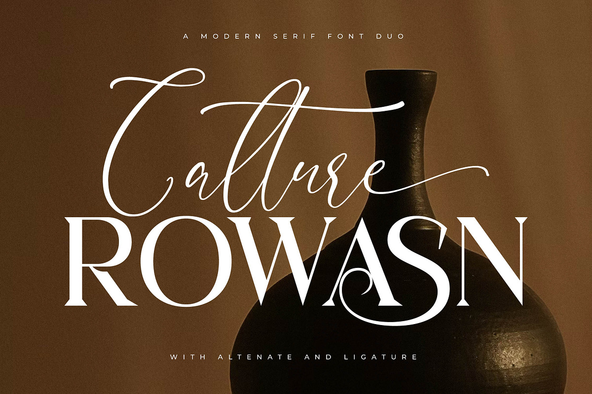 Calture Rowasn Font Duo, a Font by Storytype Studio (Photo 1 of 15)