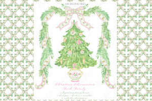 Chinoiserie Christmas Pink Family