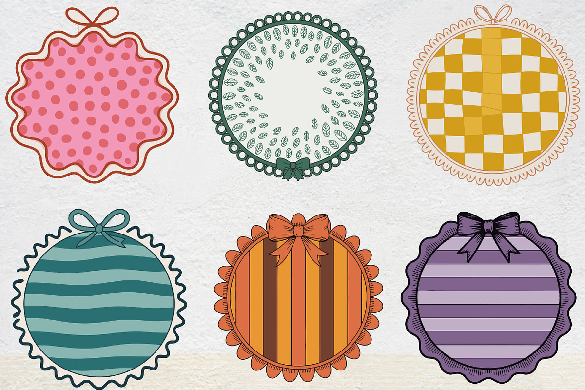 Coquette Frame Border Clipart, an Illustration by CrexoraLab (Photo 2 of 5)