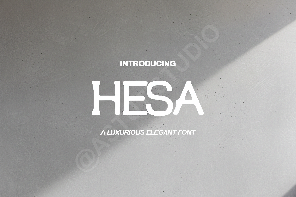 Hesa - Modern Luxury Serif Font, a Font by Astuti Studio (Photo 1 of 16)