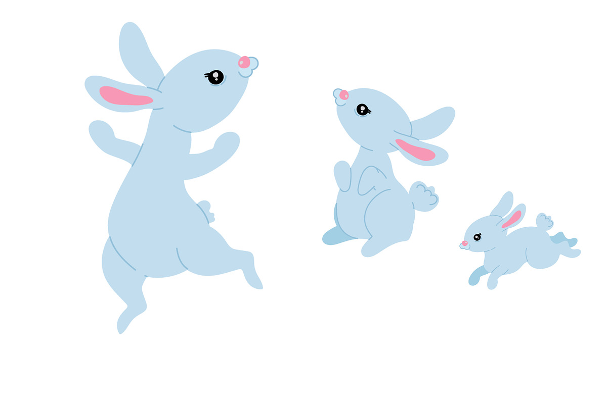 Happy Easter vector set, an Animal Illustration by EshaStudio (Photo 4 of 4)