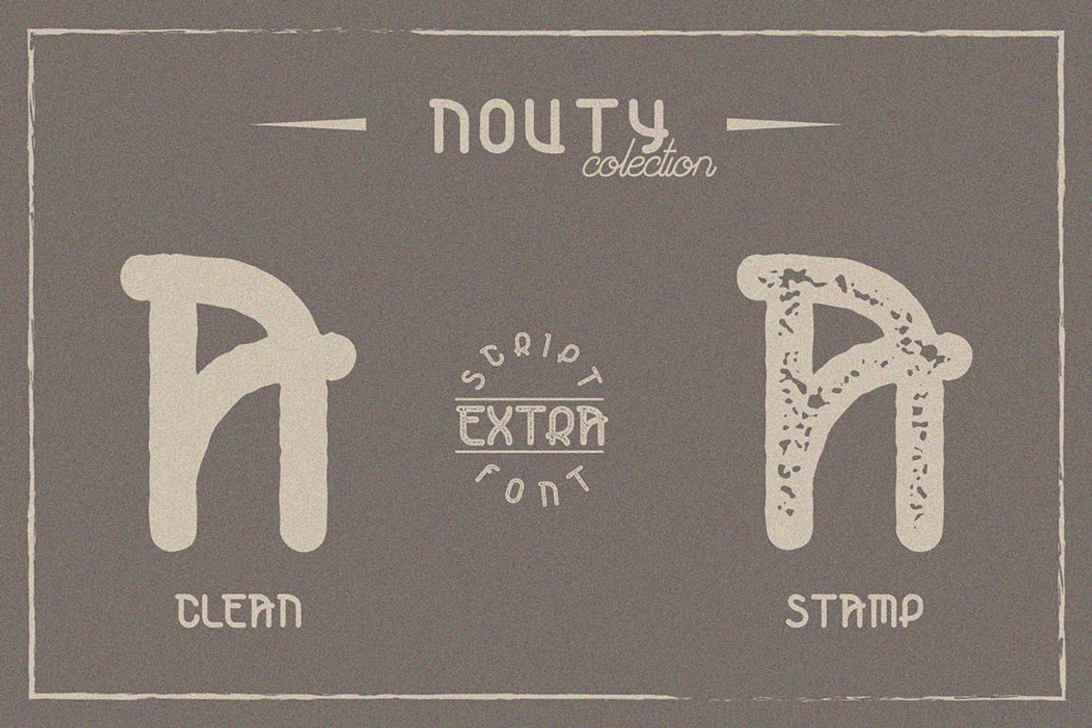 NOUTY VINTAGE FONT preview 2