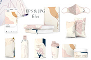 Set of floral covers, cards, frames, a Pattern Graphic by DeMih (Thumbnail 3 of 16)