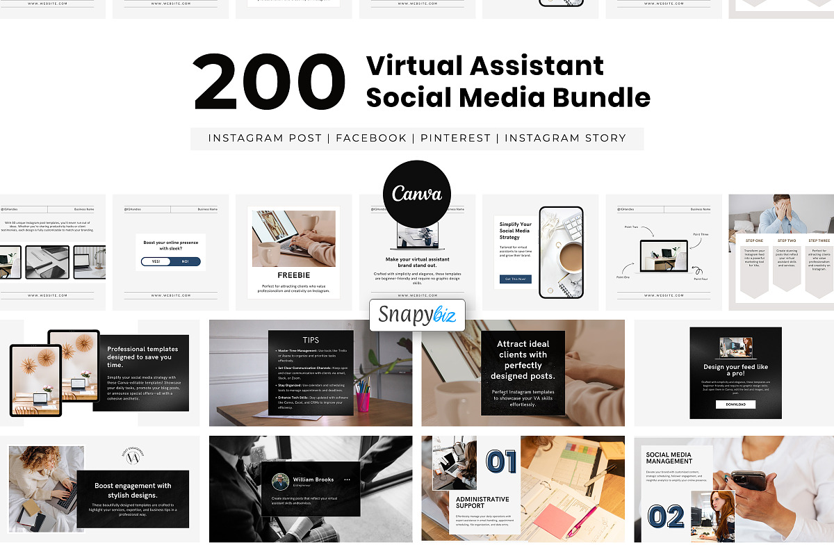 Virtual Assistant SocialMedia Bundle preview 7