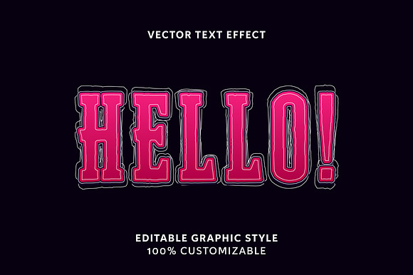 Outlined Grunge Text Effect