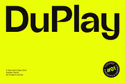 DuPlay, a Sans Serif Font by DKType Foundry (Thumbnail 1 of 15)