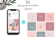 Girl Boss Instagram Quotes Post Temp, a Social Media Template by Bonita Digital Design (Thumbnail 1 of 5)