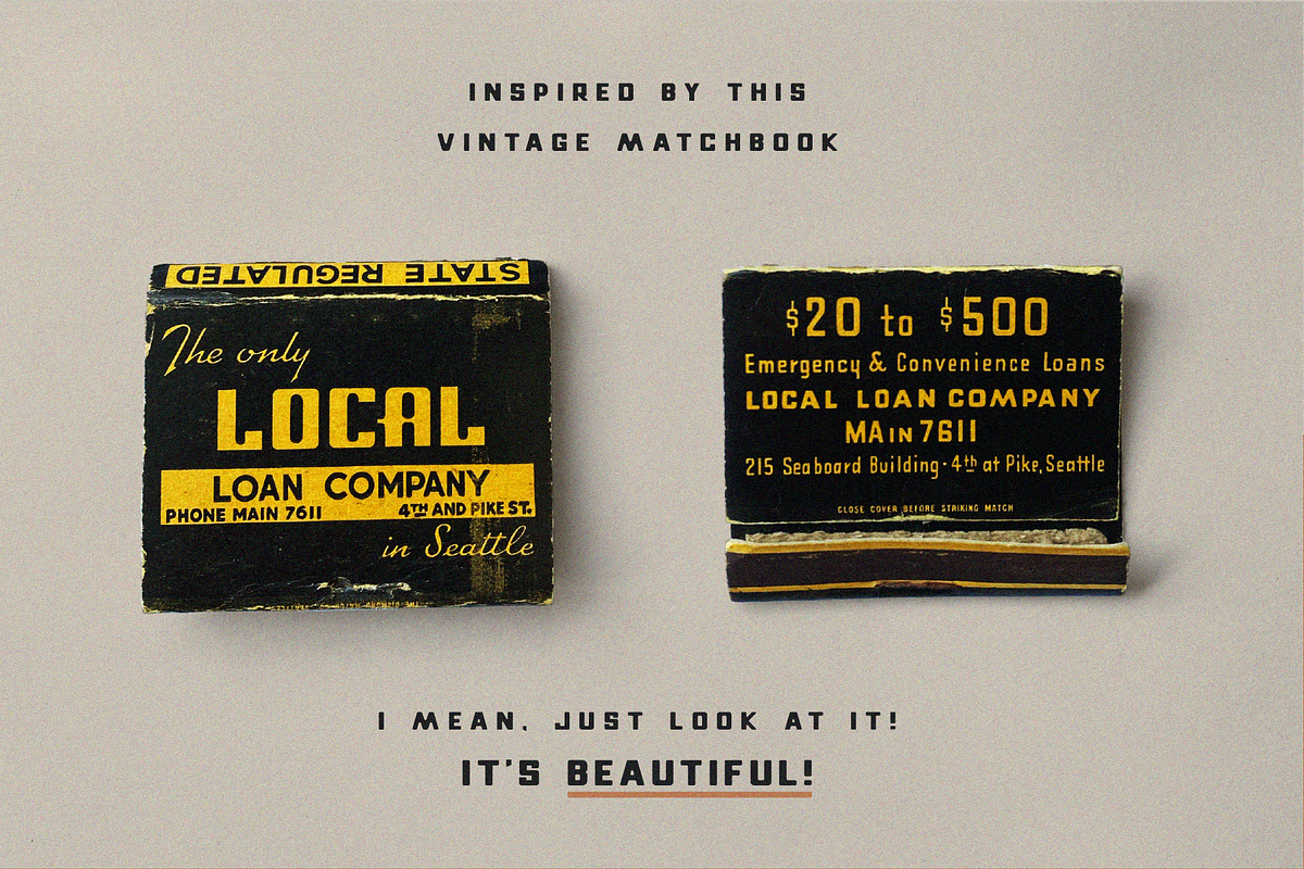 Local Loan Co - A Vintage Sans Serif, a Sans Serif Font by James Lafuente (Photo 2 of 9)