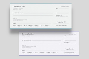 Blank Check / Cheque Template