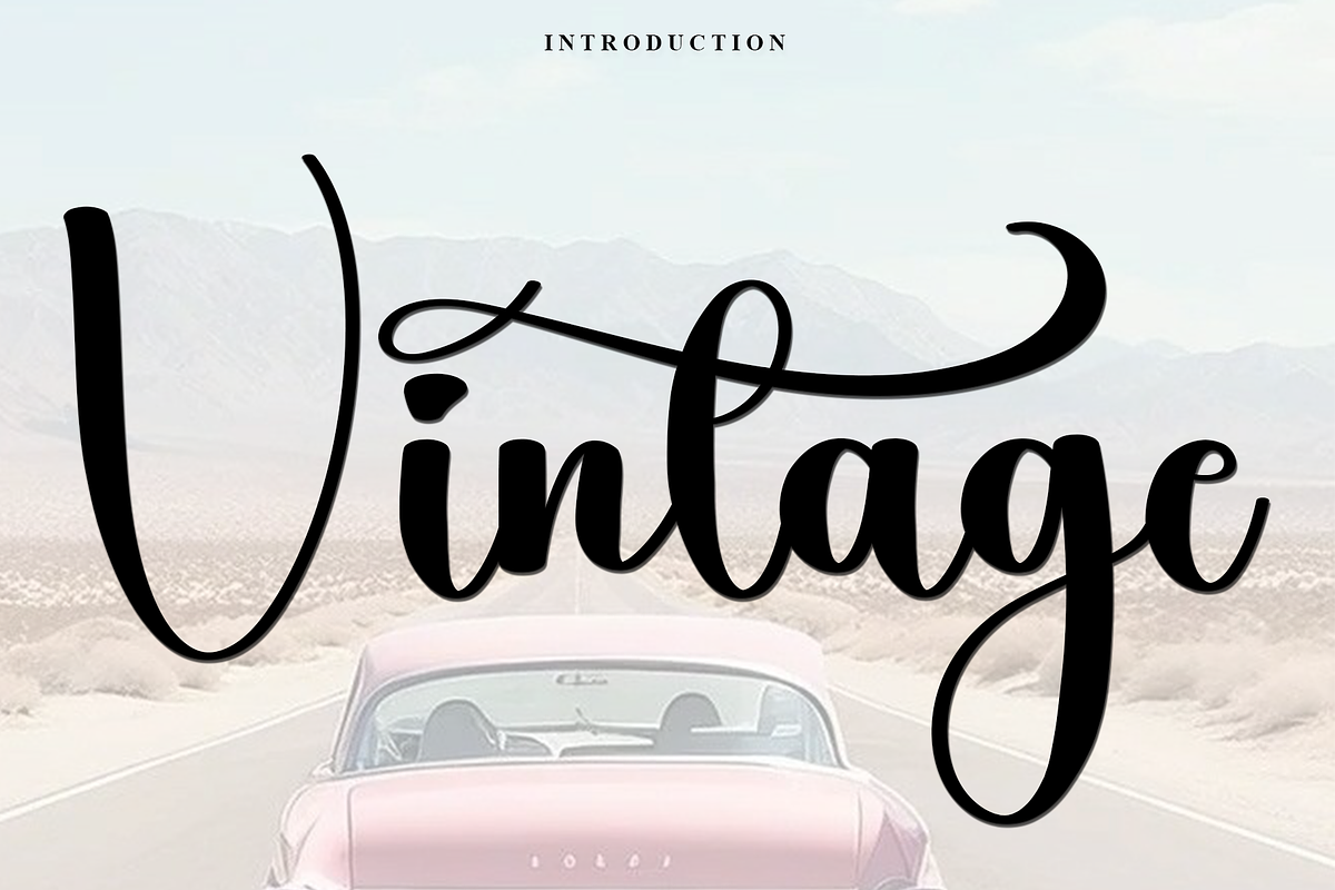 Vintage, a Handwritten Font by InermediaSTUDIO (Photo 1 of 9)