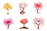 Spring Hearts Tree Clipart, an Illustration by CreationArt (Thumbnail 3 of 5)