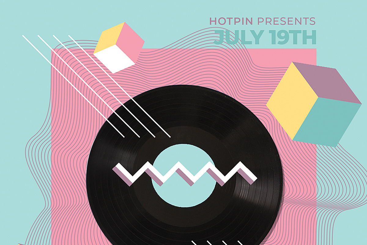 Summer Retro Party Flyer, a Flyer Template by Hotpin (Photo 4 of 5)