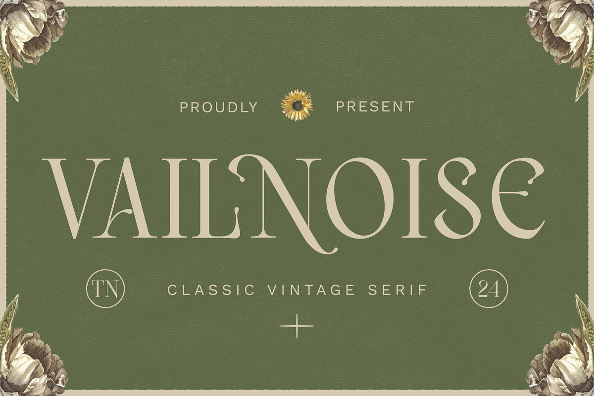 Vailnoise - Classic Vintage Serif, a Serif Font by Typia Nesia (Photo 1 of 16)