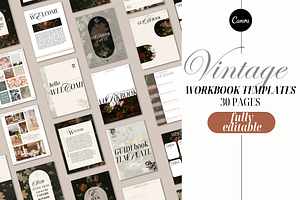 VINTAGE Canva Workbook Template