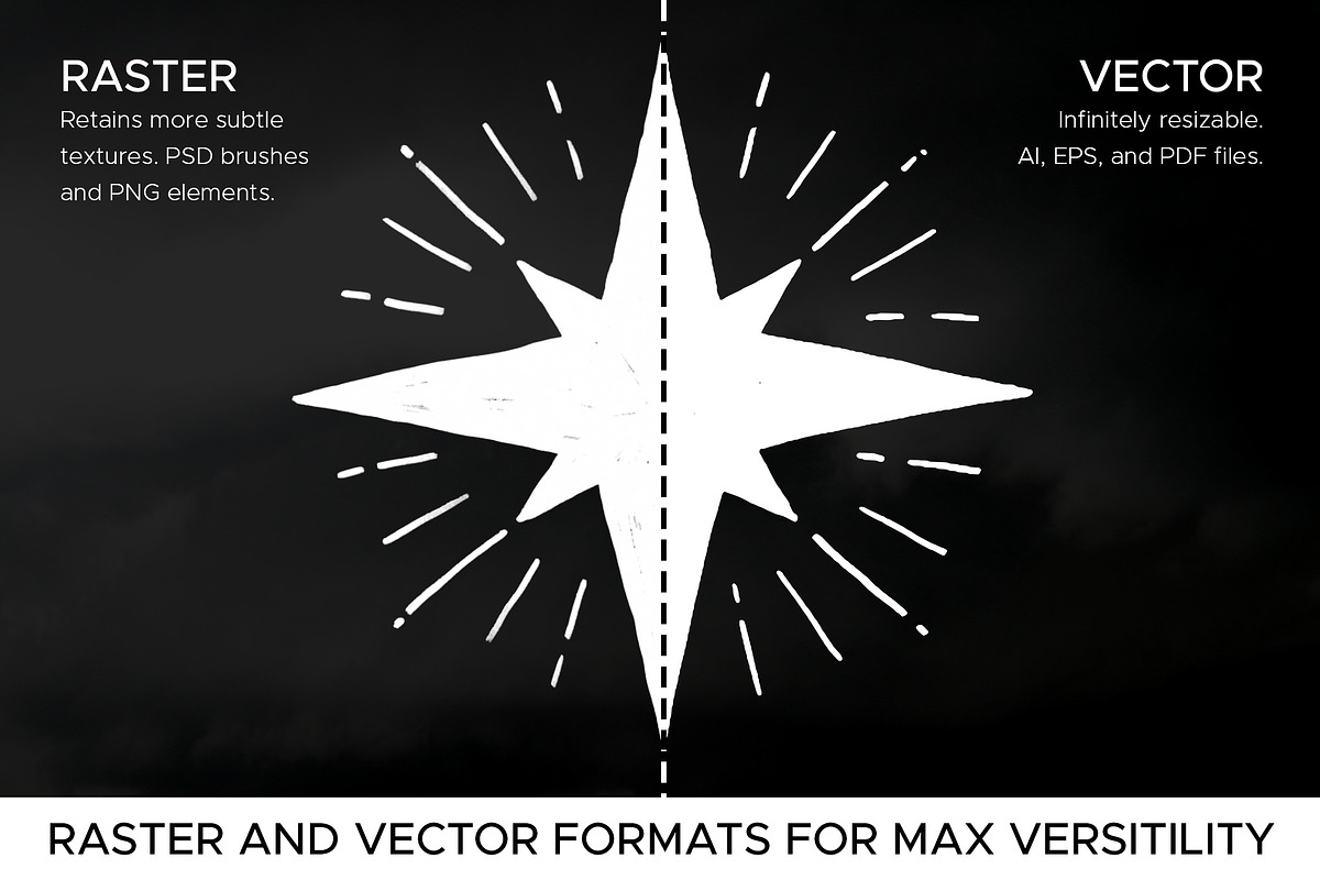 Night Sky Graphic Elements, a Texture Illustration by Joseph Melancon (Photo 5 of 10)