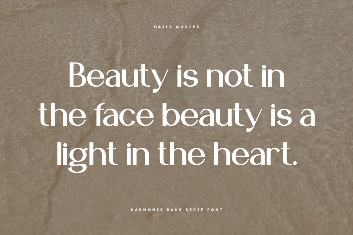 Harmonie | Elegant Modern Sans Serif, a Sans Serif Font by Masyafi Studio (Photo 6 of 8)