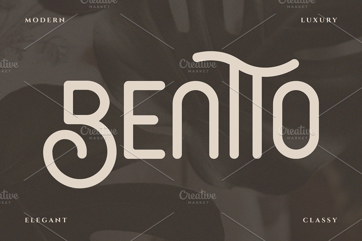 Bentto Elegant Premium Font, a Sans Serif Font by Artiveko (Photo 1 of 7)