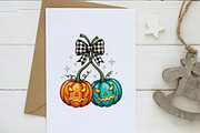 Pumpkin Cherries Coquette Halloween, an Illustration by Dream Creation (Thumbnail 2 of 5)
