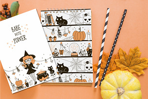 Halloween Witch Graphic Set