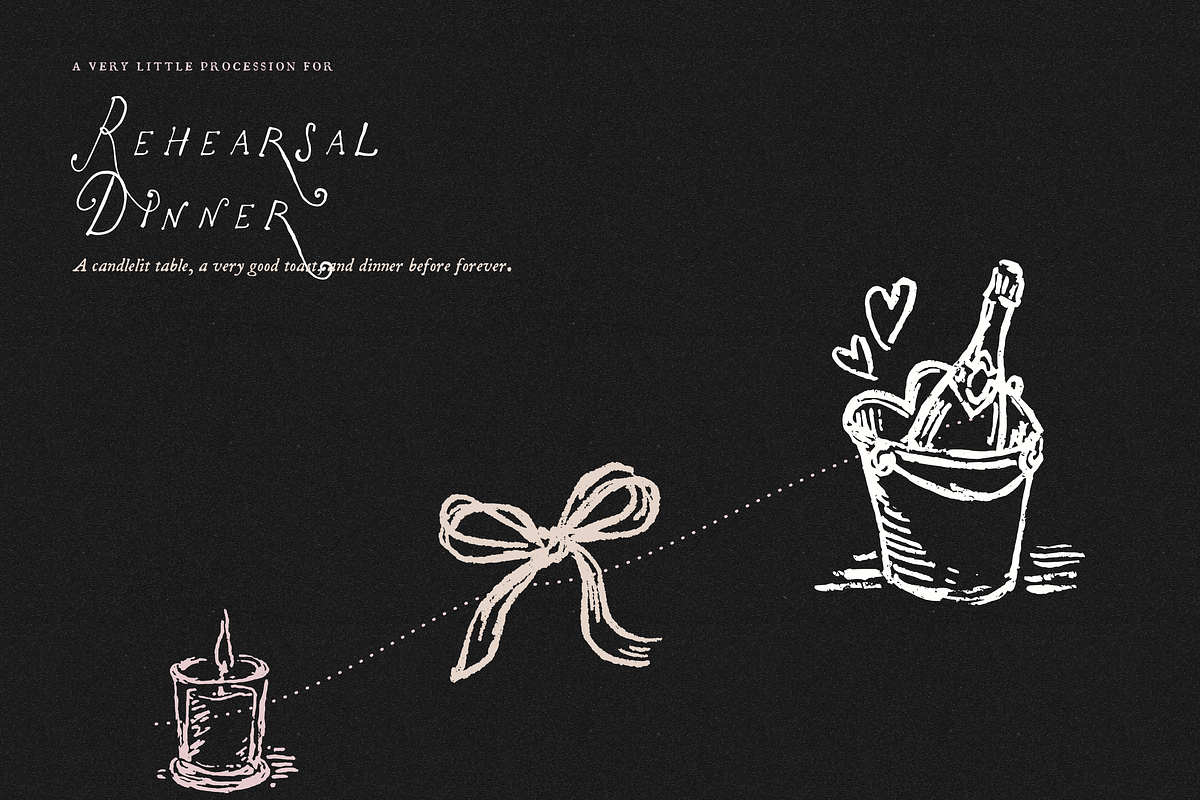 Wedding Rehearsal Dinner Clipart Set, an Object Illustration by The October Creative (Photo 13 of 13)