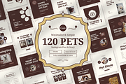 120 Pet Instagram Templates Canva, a Social Media Template by Branding Victory STD (Thumbnail 1 of 10)