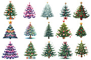 Cute Doodle Christmas Tree Sublimati, an Illustration by Designworld (Thumbnail 2 of 5)