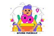 10 Happy Giving Tuesday Illustration, a Person Illustration by denayunebgt (Thumbnail 4 of 4)