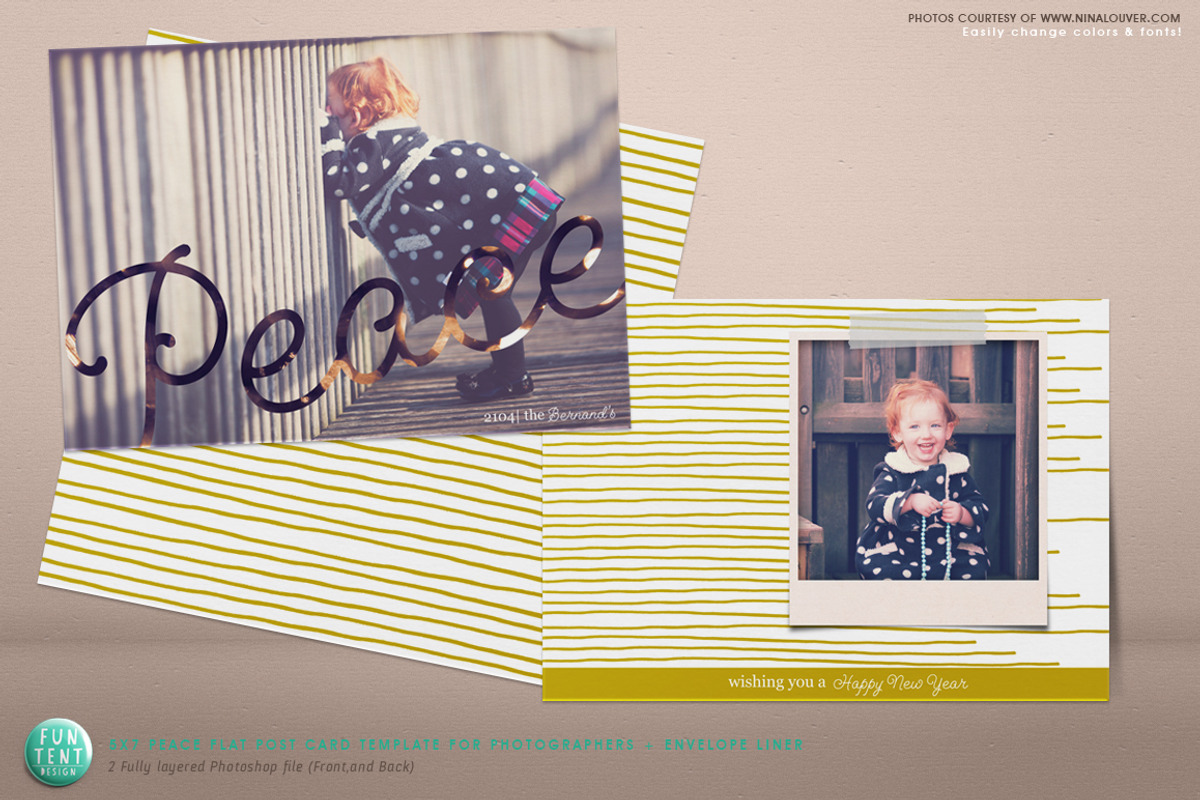 5x7 Peace Celebration Postcard, a Flyer Template by FUN TENT DESIGN