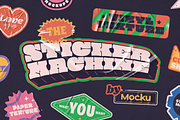 Sticker Mockup Machine, a Stationery Template by Mocku (Thumbnail 1 of 16)