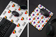 Celebrate Pride: Rainbow & Heart, a Pattern Graphic by Elatedowl (Thumbnail 7 of 11)