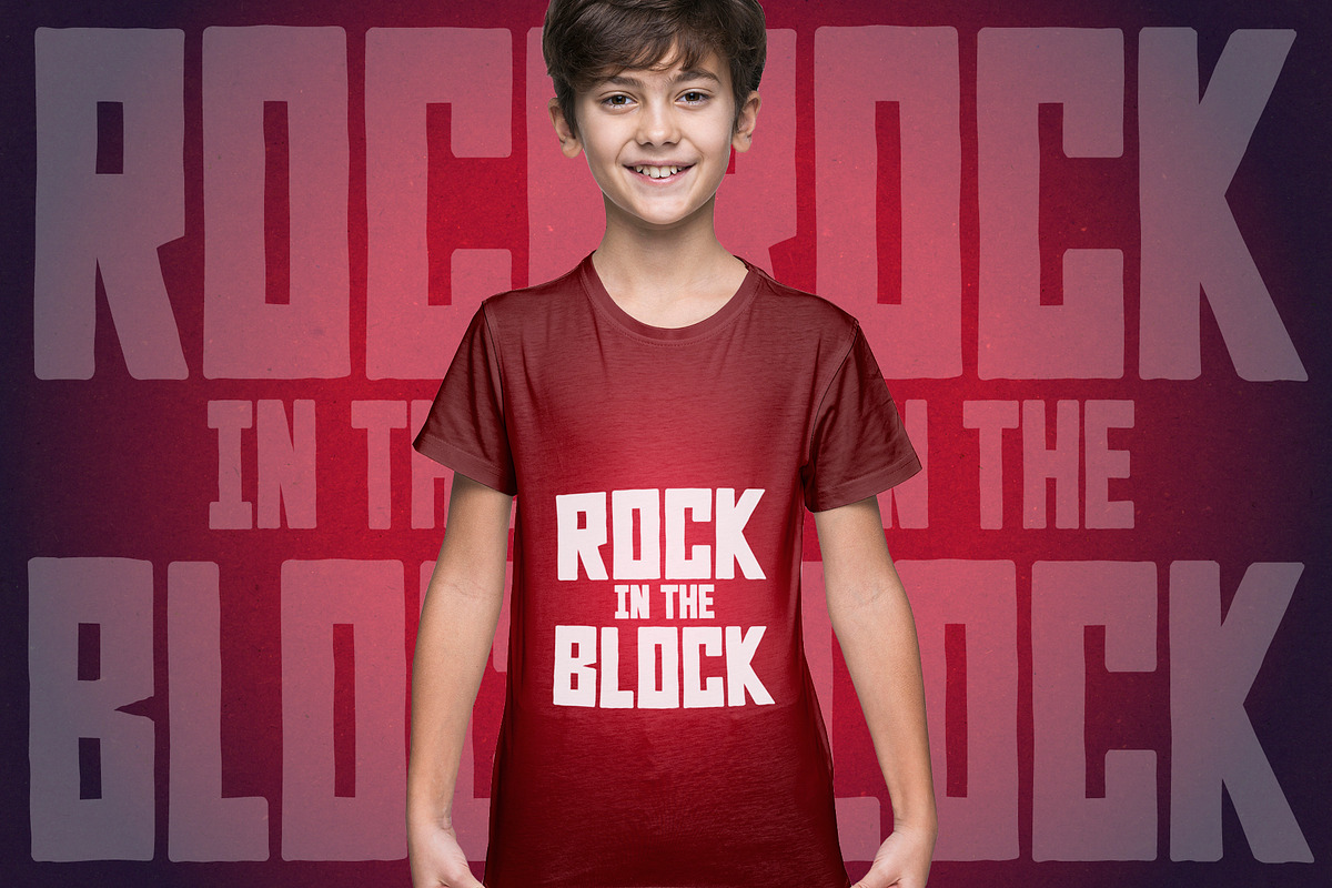 Rocky Ryder a rough rugged font preview 2